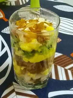 A picture of Fruit custard.