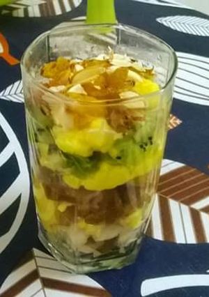 A picture of Fruit custard.