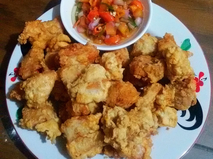 Cara Gampang Membikin Resep Fillet ayam krispi sambal matah yang Lezat Anti Ribet, Sempurna