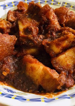 Foto resep Babi kecap pedas manis 💯 % haram