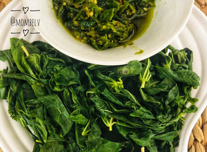 Foto resep Sambal Hijau Daun Singkong