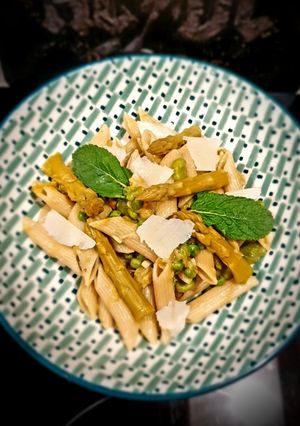 Une photo de Pasta primavera