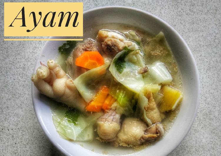 Resep Sop Ceker Tulang Ayam Anti Gagal