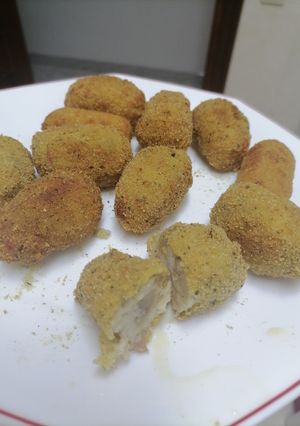 Una foto de Croquetas de berenjena con bacon