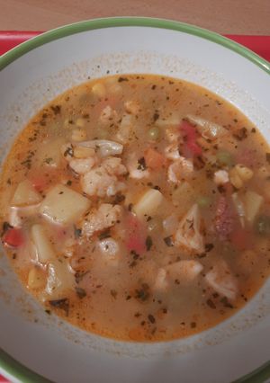 Tárkonyos csirkeragu leves (gm) recept fotója