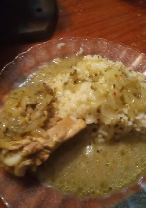 Una foto de Pollo con arroz