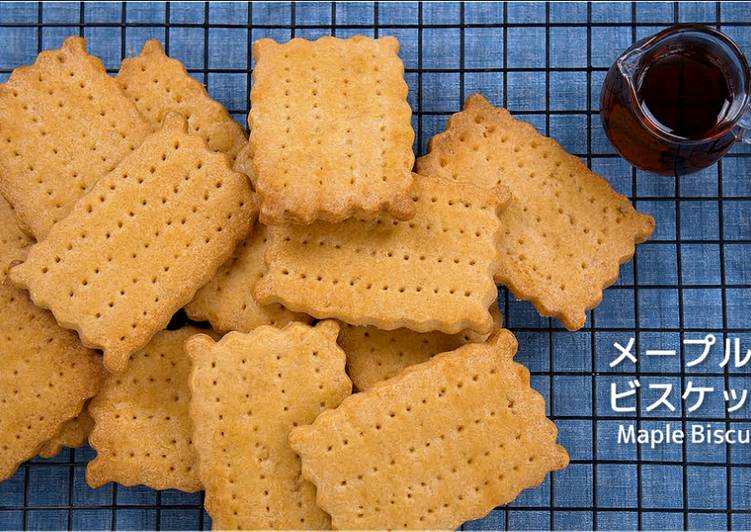 Maple Biscuits / Maple Cookies 【Recipe Video】