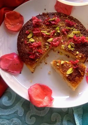A picture of Chenna podda /Cheese Cake.