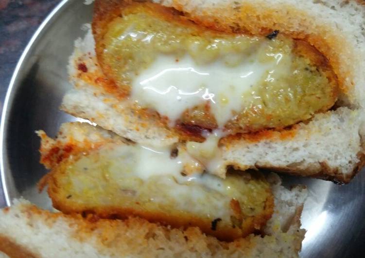 Steps to Prepare Ultimate Cheese Burst Vada pav