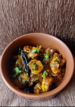 A picture of Prawns koliwada masala.