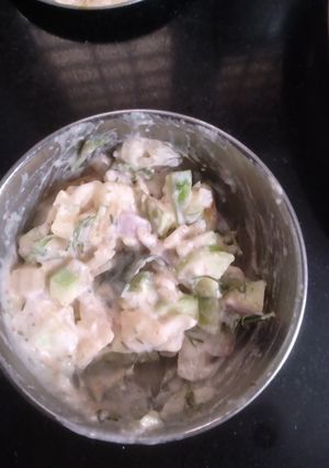 A picture of Cucumber Raita.