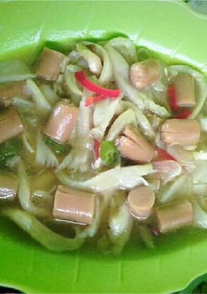 Foto resep Oseng jamur tiram sosis simple
