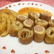 Roti gulung isi (bread roll)