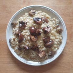 A picture of Mushroom Rissoto.