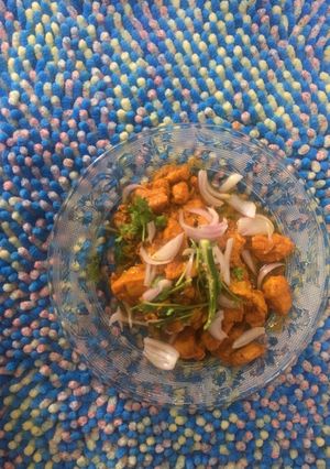 A picture of Chicken fry within 5 mins.