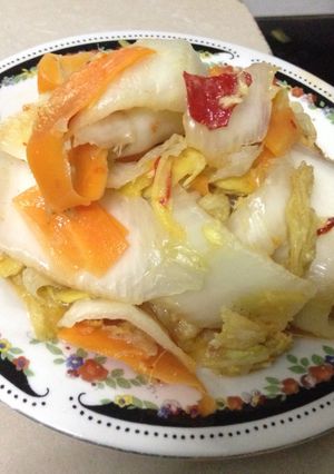 Hình của món Kim chi Việt.