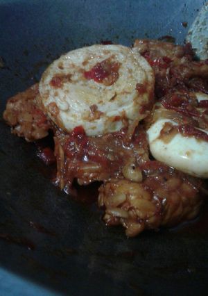 Foto resep Tempe telur balado