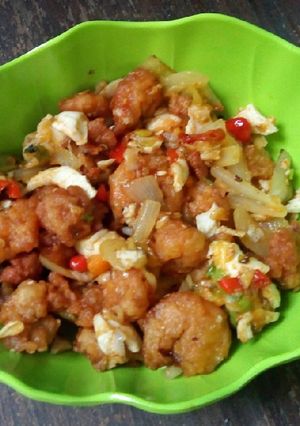 Foto resep Udang goreng telur asin