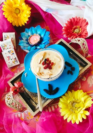 A picture of APPLE DATES KHEER/ APPLE PAYASAM / KHEER 😋.
