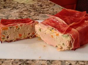 Una foto de Terrina de pollo con vegetales
