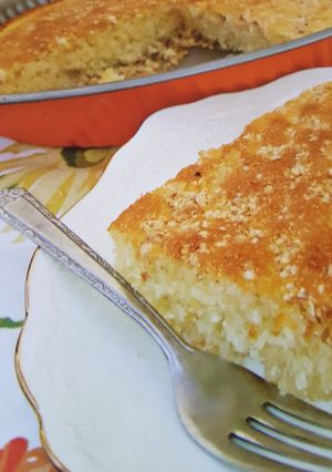 صورة لوصفة بسبوسة بالقشطة