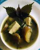 Canh cà tím nấu đậu