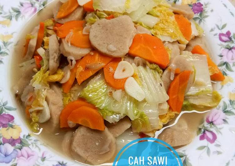 Anti Ribet, Memasak Cah Sawi Putih,Wortel,Bakso Sapi Murah
