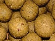 A picture of urad dal laddu