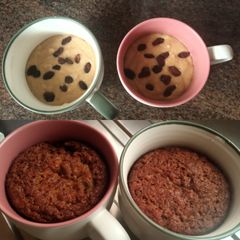A picture of Flavoured tea & mug cake.