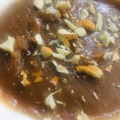 Besan ka halwa A picture of Besan ka halwa.