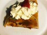 Una foto de crema chantilly
