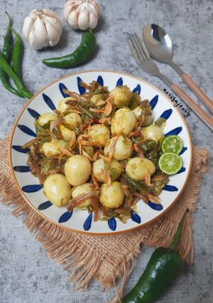 Foto resep Telur Puyuh Cabe Ijo