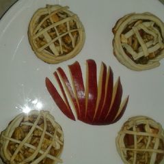 A picture of Apple Honey Tarts.