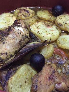 صورة لوصفة صينية بطاطا ودجاج