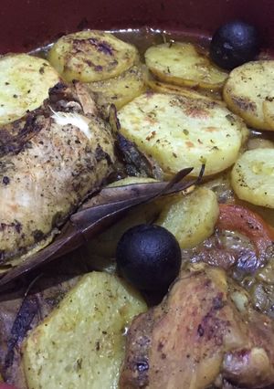 صورة لوصفة صينية بطاطا ودجاج