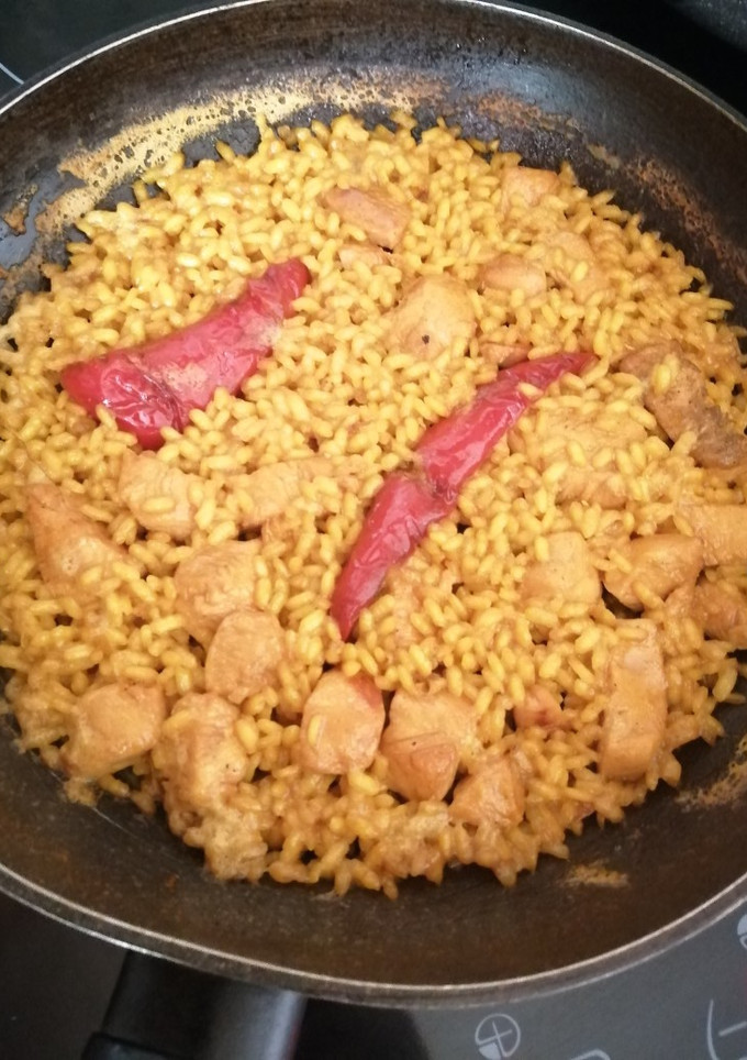 Una foto de Arroz con pechuga de pollo