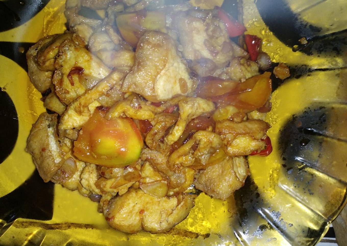 Kering tahu Kriwil Gurih Pedas Manis