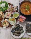 Lẩu ghẹ hải sản chua ngọt