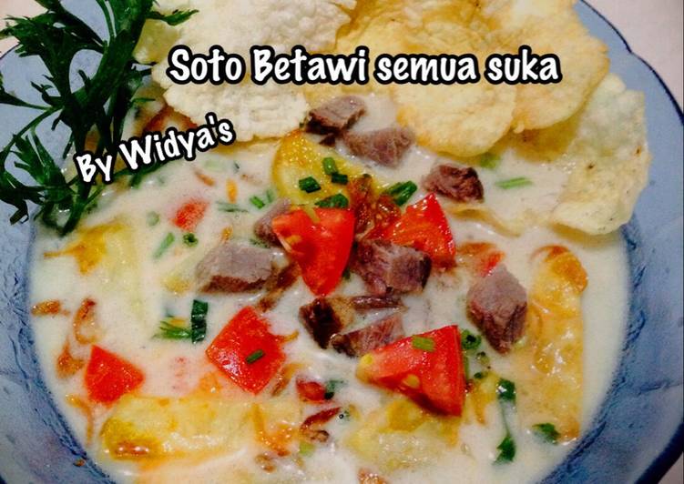 Langkah Mudah untuk Menyiapkan Soto Betawi kuah santan semua pasti suka😋 yang Bikin Ngiler