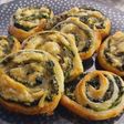 Espirales de espinacas y queso feta