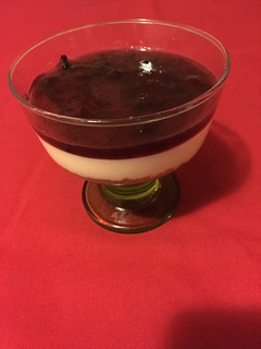Una foto de Copas de tarta de queso con arándanos