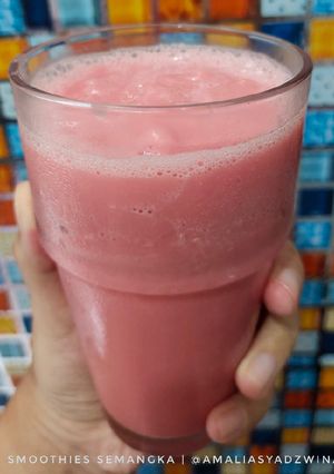 Foto resep Smoothies Semangka 🍉