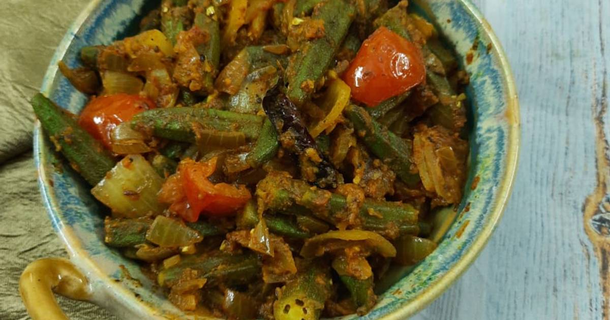 Bhindi do pyaza Recipe by renu bhasin - Cookpad