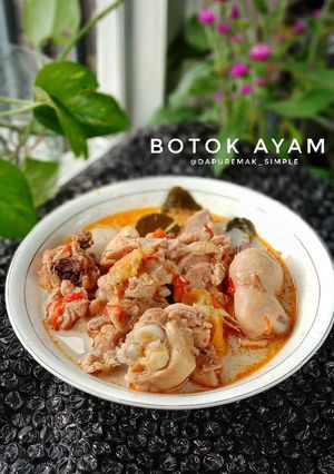 Foto resep Botok Ayam Tanpa Daun Pisang/Ayam Masak Santan