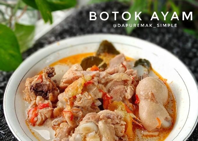 Botok Ayam Tanpa Daun Pisang/Ayam Masak Santan