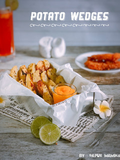 Foto resep Potato Wedges Oven Simple