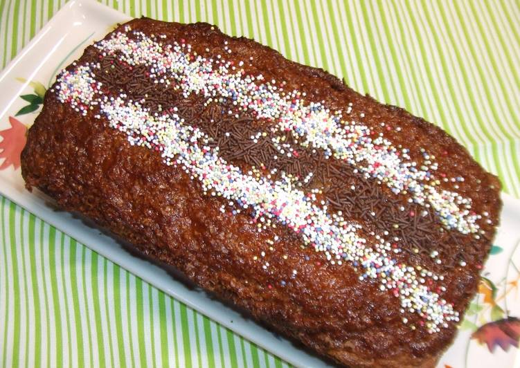 Bizcocho de maicena con pepitas de chocolate negro