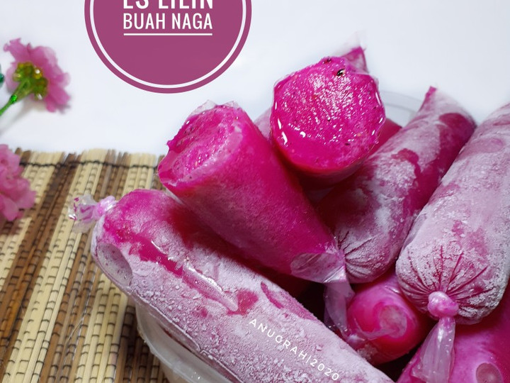 Resep #100 Es Lilin Buah Naga Anti Gagal