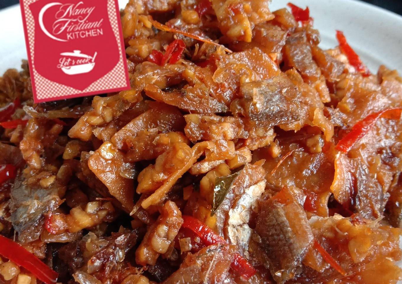 352. Kering Manis Ikan, Tempe dan Kulit Pangsit