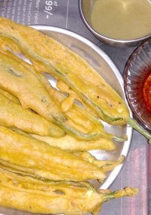 मिर्च के पकौड़े रेसिपी मुख्य फोटो